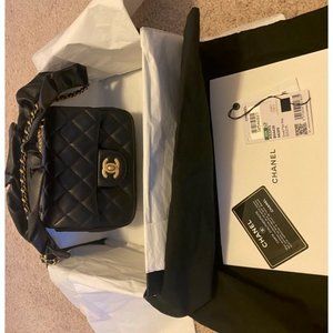 Chanel Lambskin Small Romance Flap Bag Black